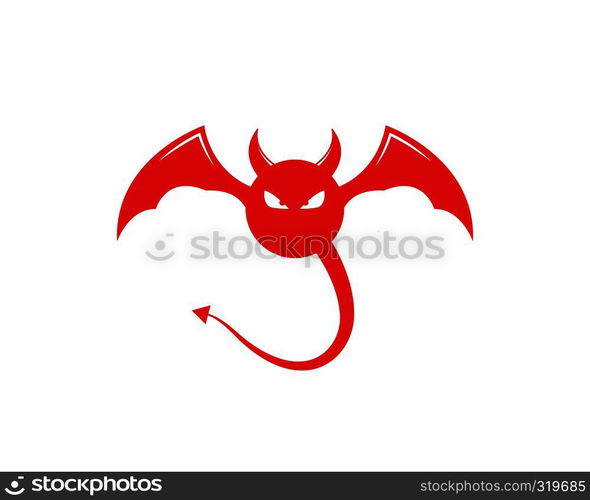 Devil logo vector template