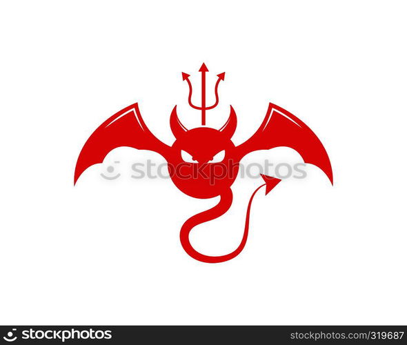 Devil logo vector template