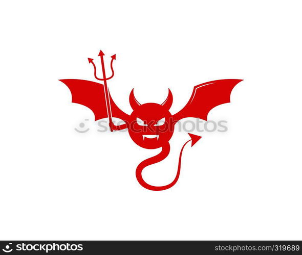 Devil logo vector template