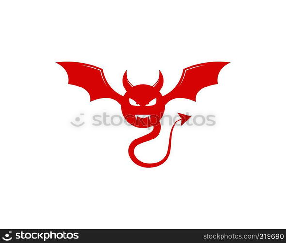 Devil logo vector template