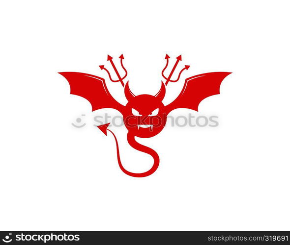 Devil logo vector template