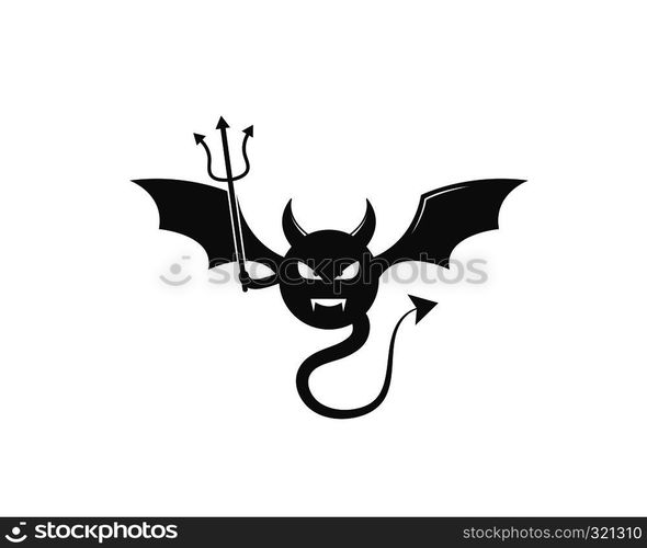 Devil logo vector template