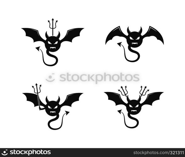 Devil logo vector template