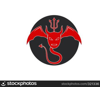 Devil logo vector template