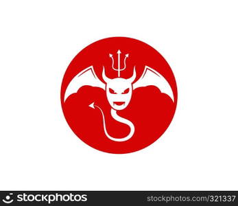 Devil logo vector template
