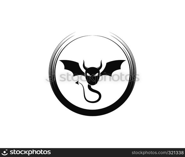 Devil logo vector template