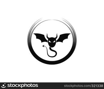 Devil logo vector template