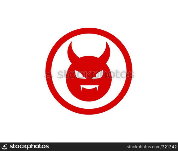 Devil logo vector template
