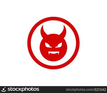 Devil logo vector template