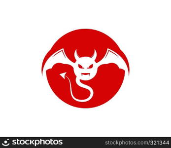 Devil logo vector template
