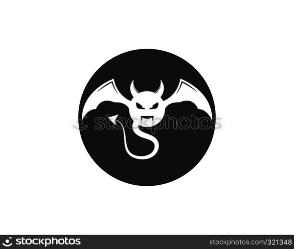Devil logo vector template