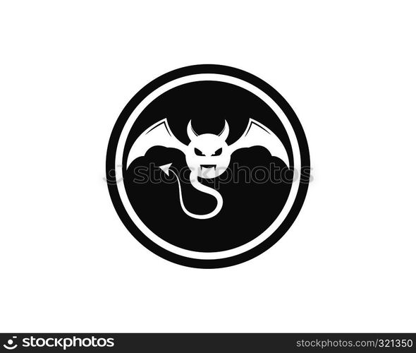 Devil logo vector template