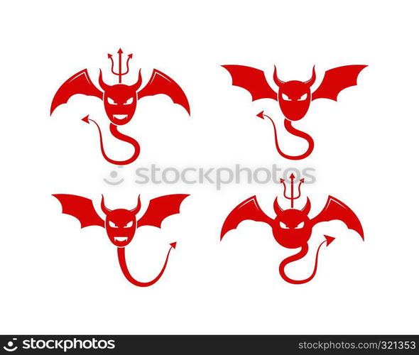 Devil logo vector template