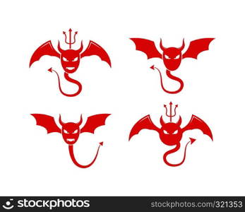Devil logo vector template