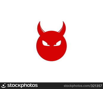 Devil logo vector template