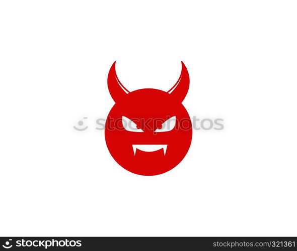Devil logo vector template