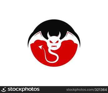 Devil logo vector template