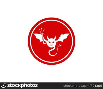 Devil logo vector template