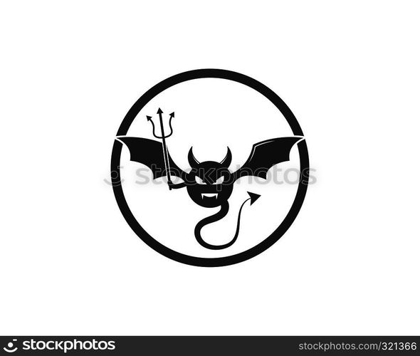 Devil logo vector template
