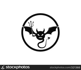 Devil logo vector template
