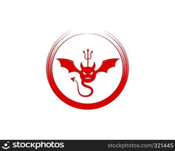 Devil logo vector template
