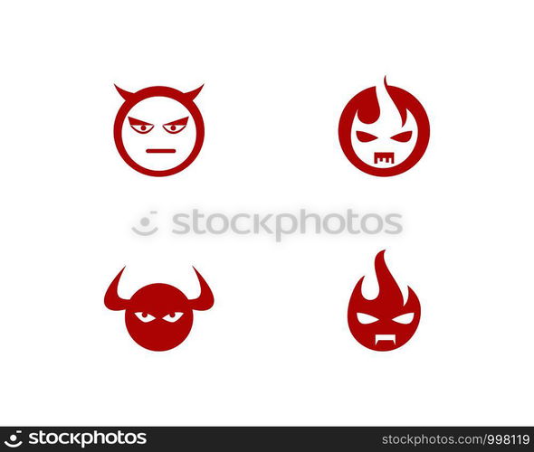 Devil logo vector template