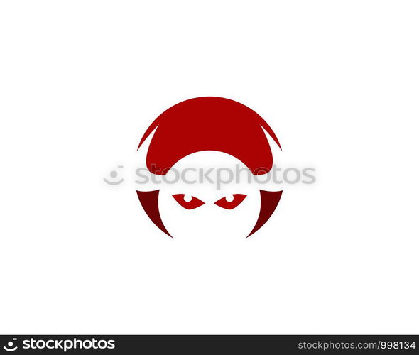 Devil logo vector template