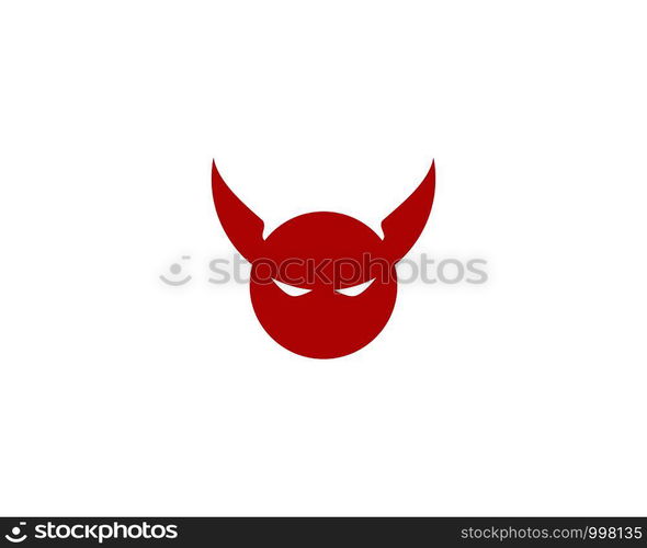 Devil logo vector template