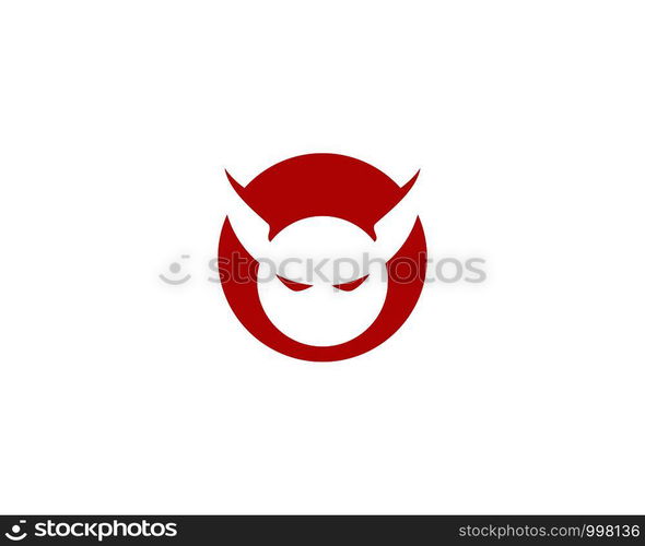 Devil logo vector template