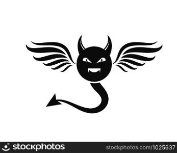 Devil logo vector template illustration design