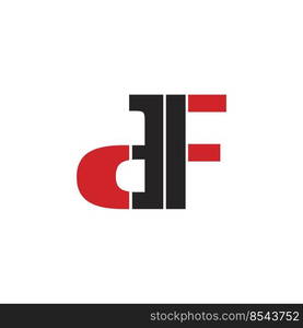 DF letter logo. vector illustration template design