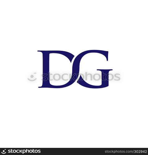 DG letter logo design vector illustration template, D letter logo vector, letter D and G logo vector, creative Letter D&G letter logo