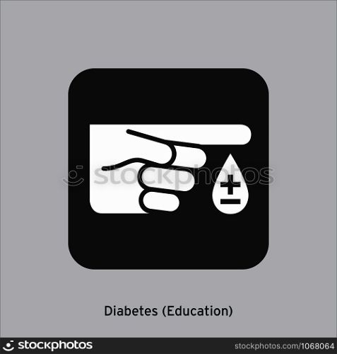 Diabetes (Education) Icon Sign