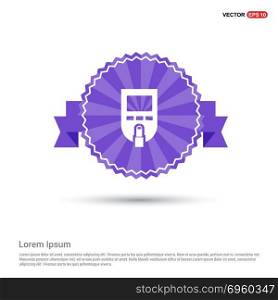 Diabetes Glucometer Icons - Purple Ribbon banner