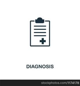 Diagnosis icon. Premium style design from healthcare collection. Pixel perfect diagnosis icon for web design, apps, software, printing usage.. Diagnosis icon. Premium style design from healthcare icon collection. Pixel perfect Diagnosis icon for web design, apps, software, print usage