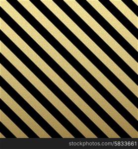 Diagonal Pattern . Gold glittering diagonal lines pattern on black background. . Classic pattern. Vector design