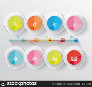 Diagram and Time Line design. Vector