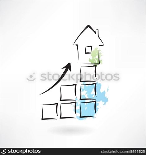Diagram real estate icon