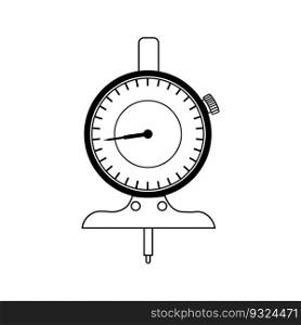 Dial indicator icon vector simple design