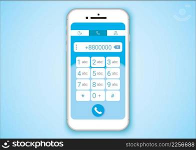 dial mobile app ui
