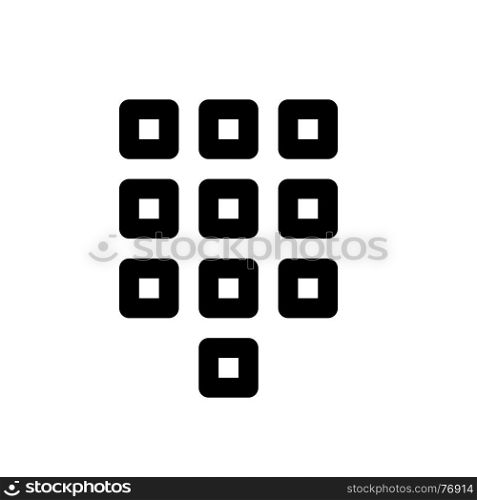 dial pad, icon on isolated background