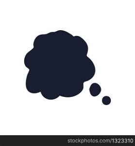 Dialog balloon template chat, message. Hand drawn cloud blank comment design. Doodle black speech bubble isolated on white background. Vector illustration.. Dialog balloon template chat, message. Hand drawn cloud blank comment design.