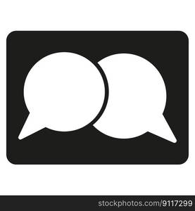 Dialog, chat speech bubble. Text message. Vector illustration. EPS 10.. Dialog, chat speech bubble. Text message. Vector illustration.