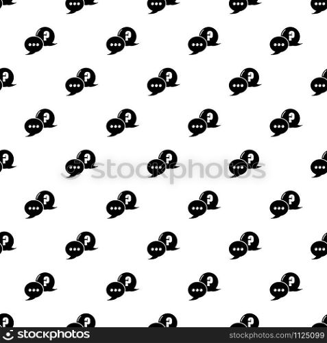 Dialog pattern vector seamless repeating for any web design. Dialog pattern vector seamless