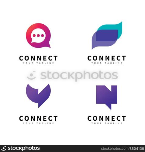 Dialogs and Discussions Logo. Communication vector symbol