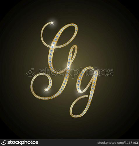 "Diamond alphabetic uppercase and lowercase letters of "G""