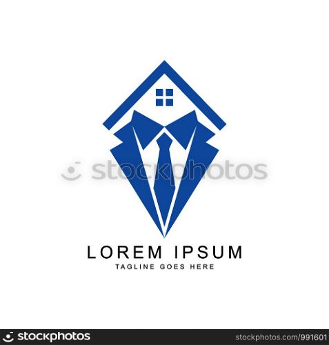 diamond and home logo template