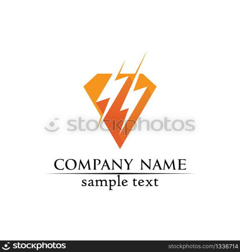 Diamond and Jewel design vector Logo Template symbol