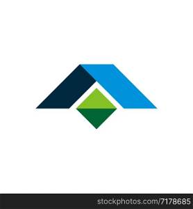 Diamond and Roof Logo Template Illustration Design. Vector EPS 10.