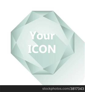 Diamond base for your logo, vector illustration. Flat design style